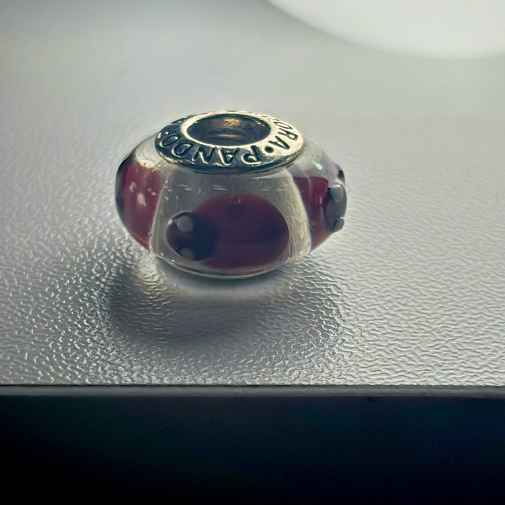 Pandora glass bead lady bugs